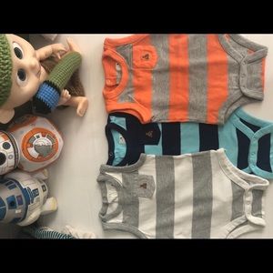 3 sleeveless one pieces